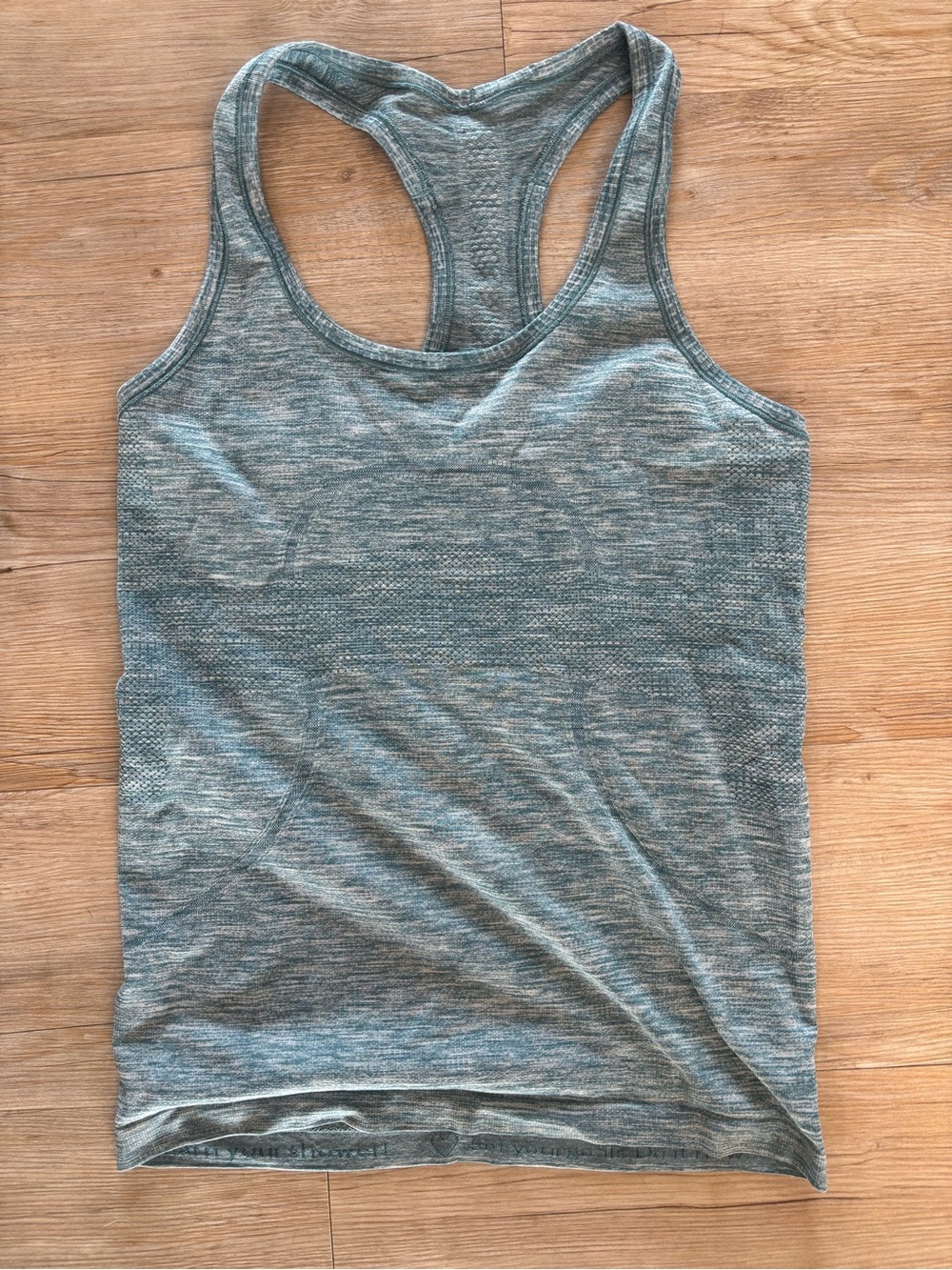 lululemon athletica Heather Teal Racerback Tank